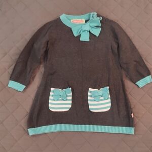 Charming Dress with Teal Accents